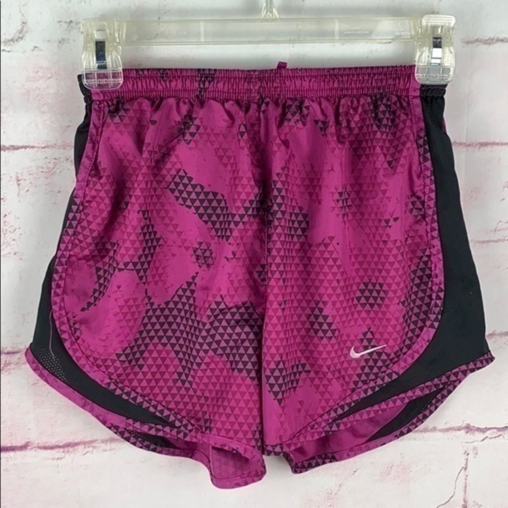 NIKE DRY FIT Magenta and Black Shorts